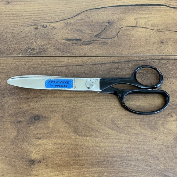 Vintage Wiss Pinking Shears Scissors 7.5 inch Newark NJ USA - Picture 2 of 6
